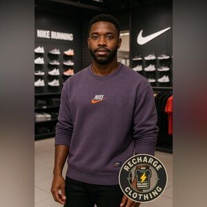 Nike Men's Purple Sweatshirt